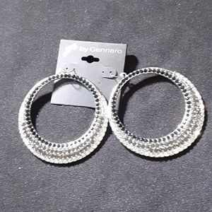 Large hoop earrings